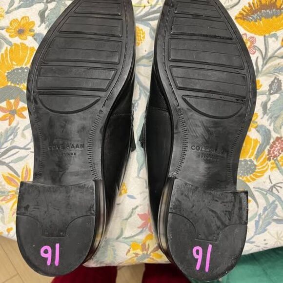 cole haan brand new black loafers shoes size 8.5 men dress shoes main image 5